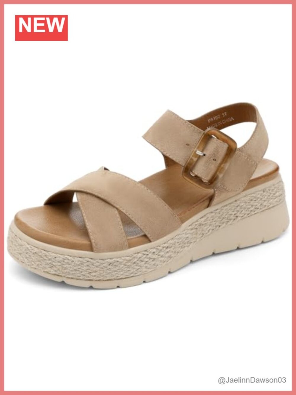 Women's Platform Sandals Low Wedge Espadrille Orthopedic Arch Support Hook &